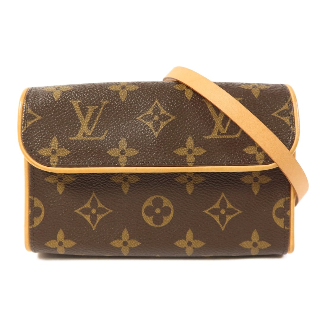 Louis Vuitton Twin PM Monogram: Pochette Twin PM shoulder bag in brown Monogram canvas. Size 19 x 9.5 x 2 cm.