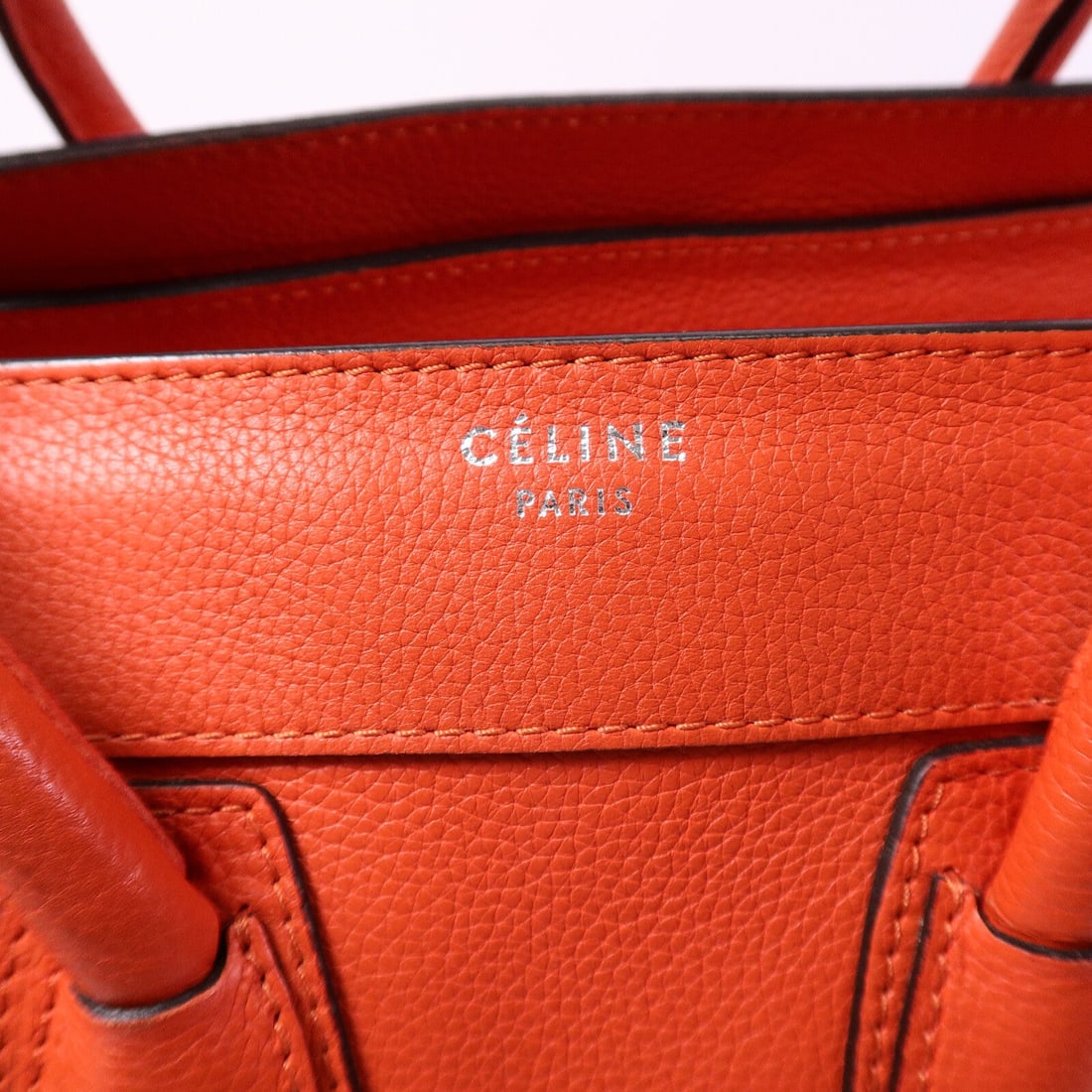 Celine Micro Luggage Orange - 6