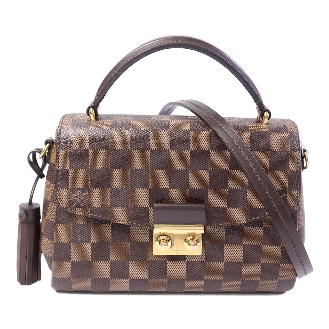 Louis Vuitton Croisette 2 Way Bag: Brown Damier coated canvas 2 way shoulder bag.