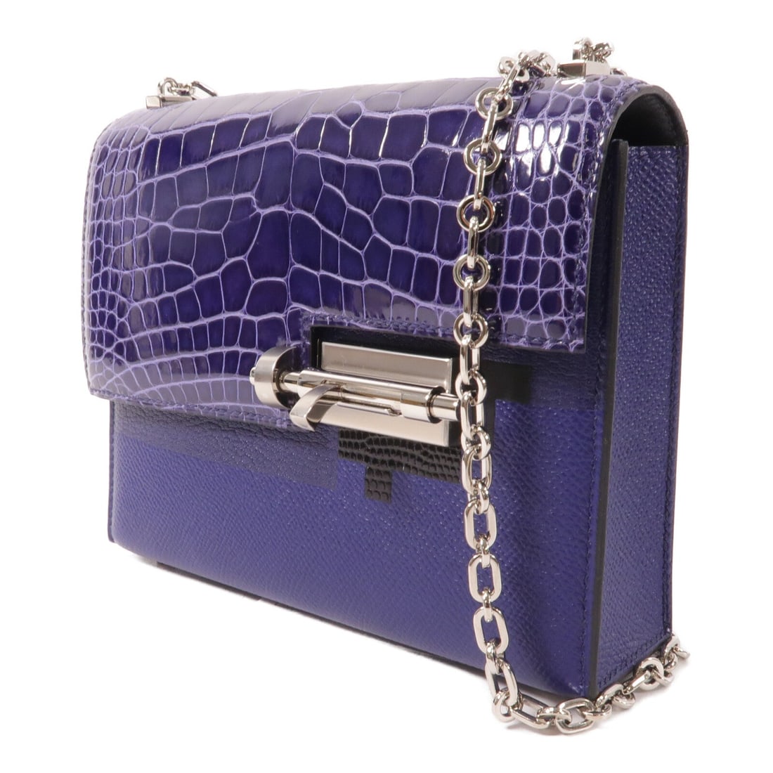 Hermes Mini Verrou Bleu Electrique - 3