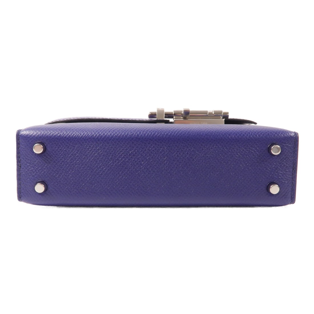 Hermes Mini Verrou Bleu Electrique - 4