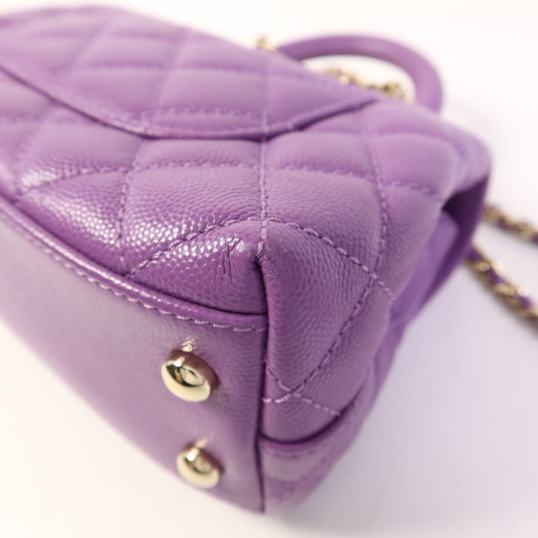 Chanel Mini Coco Handle Purple - 14