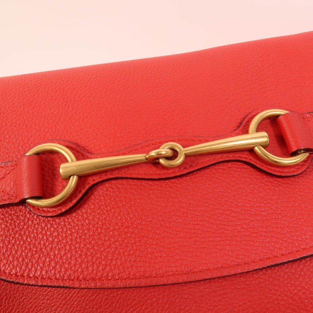 Gucci Horsebit Shoulder Red - 7