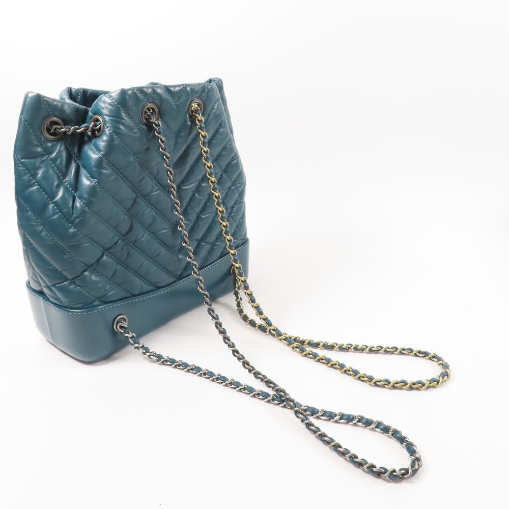 Chanel Gabrielle Backpack Green - 10
