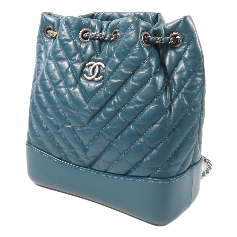 Chanel Gabrielle Backpack Green - 2