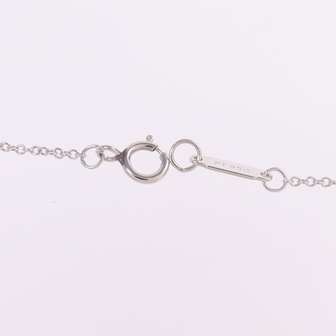 Tiffany Bezel Cross Diamond PT950 - 6