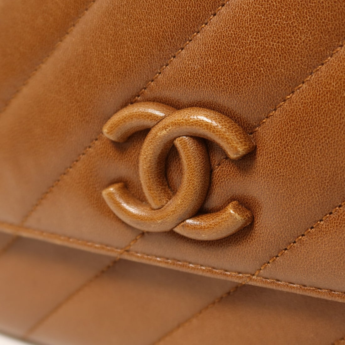 Chanel Chain Shoulder Bag Brown - 11