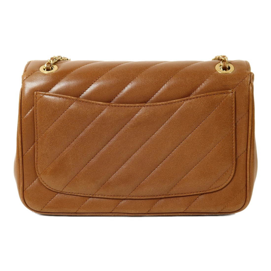 Chanel Chain Shoulder Bag Brown - 2