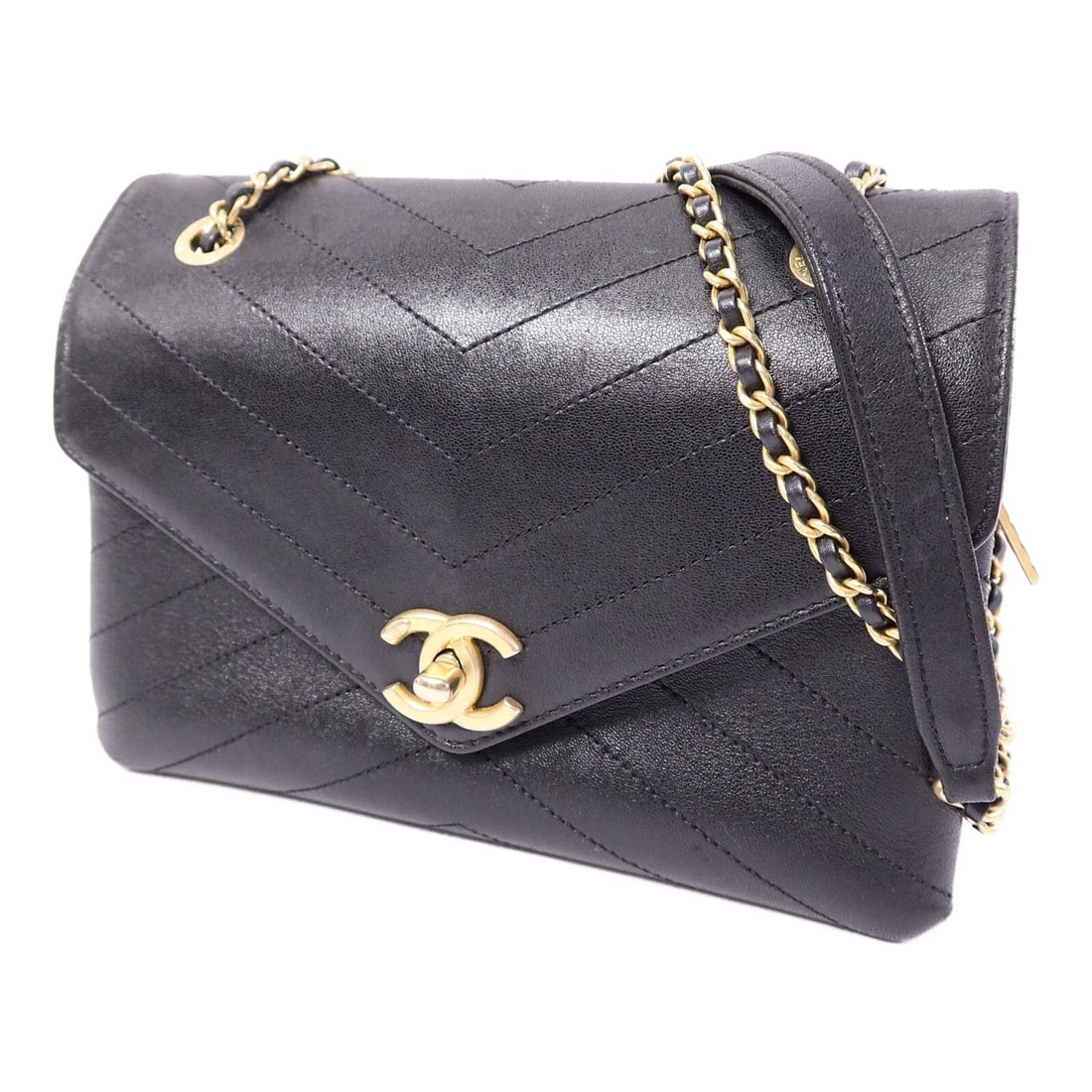 Chanel Chain Shoulder Bag Black - 3