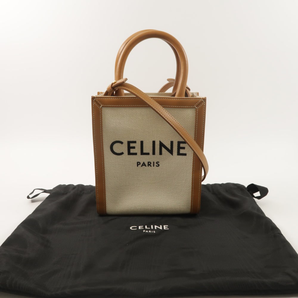 Celine Mini Vertical Cabas Brown - 8