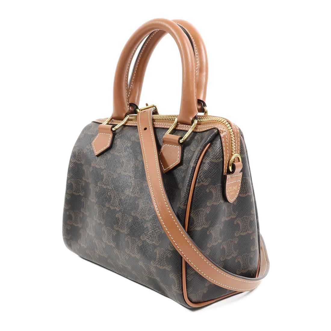 Celine Boston Small 2 Way Brown - 3