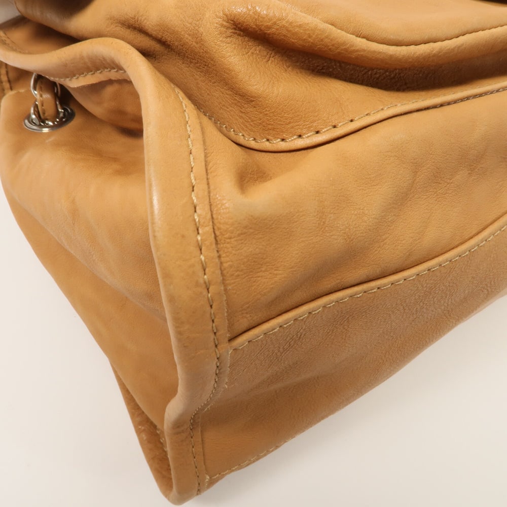 Chanel Chain Shoulder Bag Brown - 15