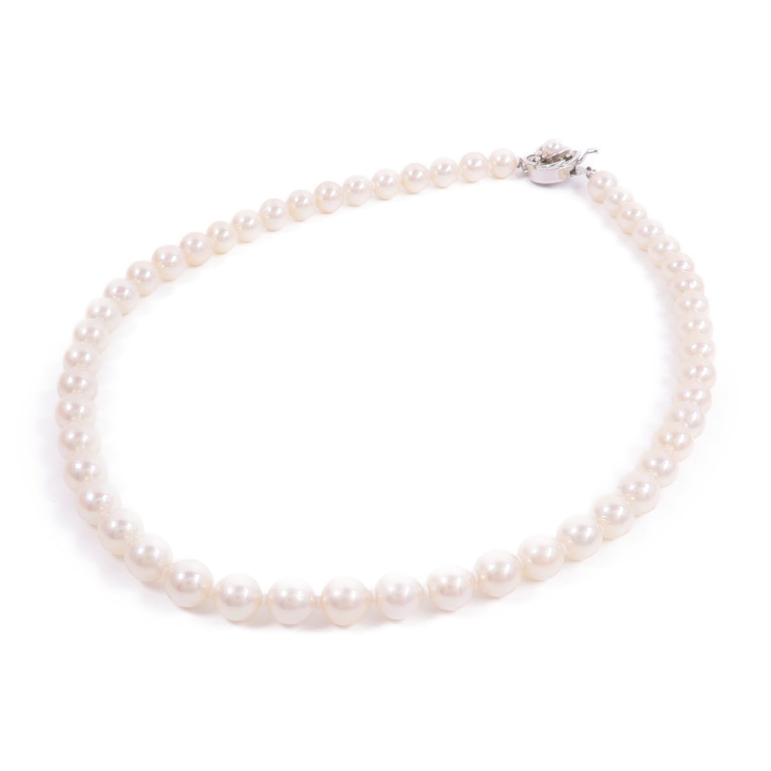 Pearl Necklace Silver - 4