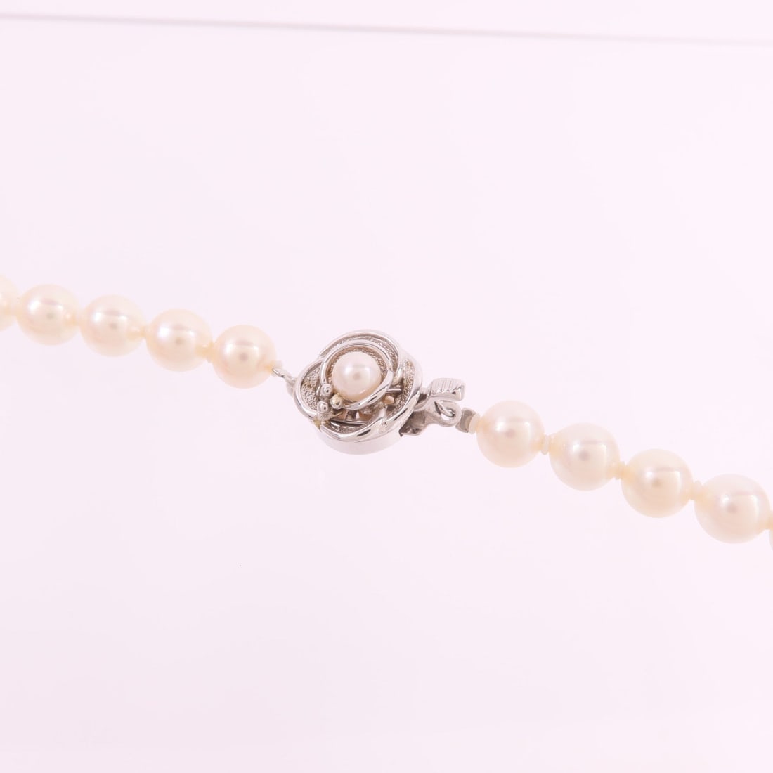 Pearl Necklace Silver - 5