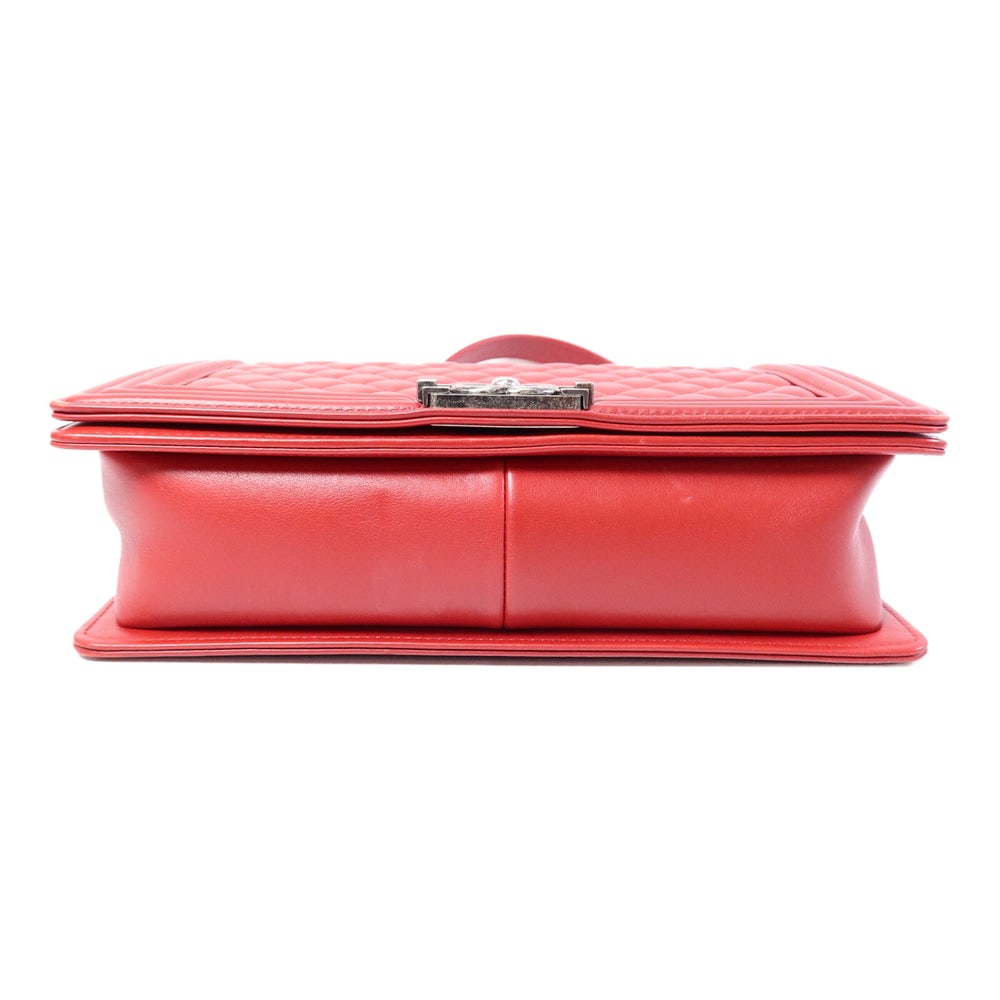 Chanel Boy 28 Chain Bag Red - 4
