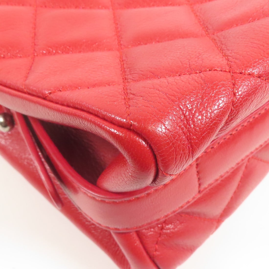 Chanel Chain Shoulder Bag Red - 15