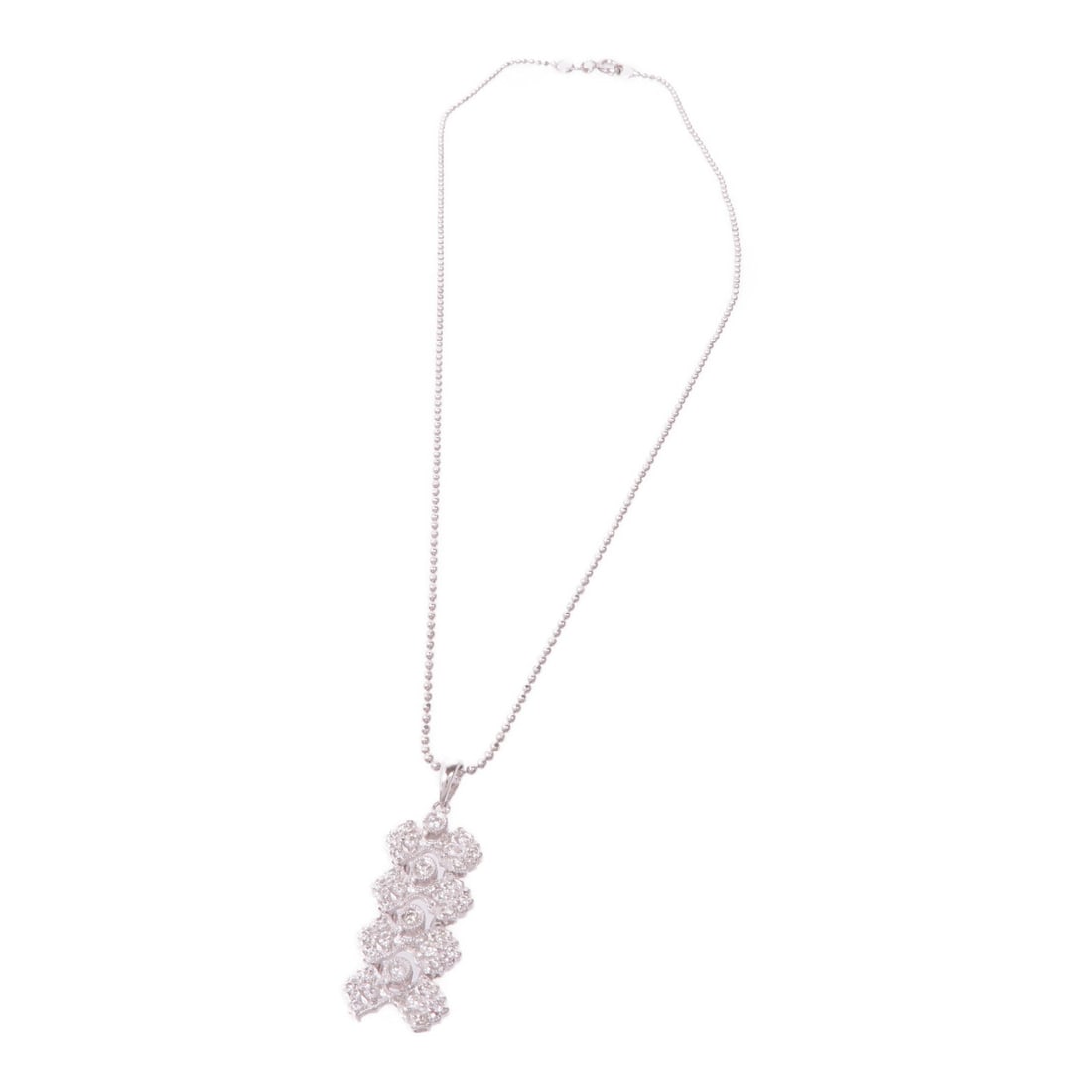 Diamond Necklace WG Silver - 3