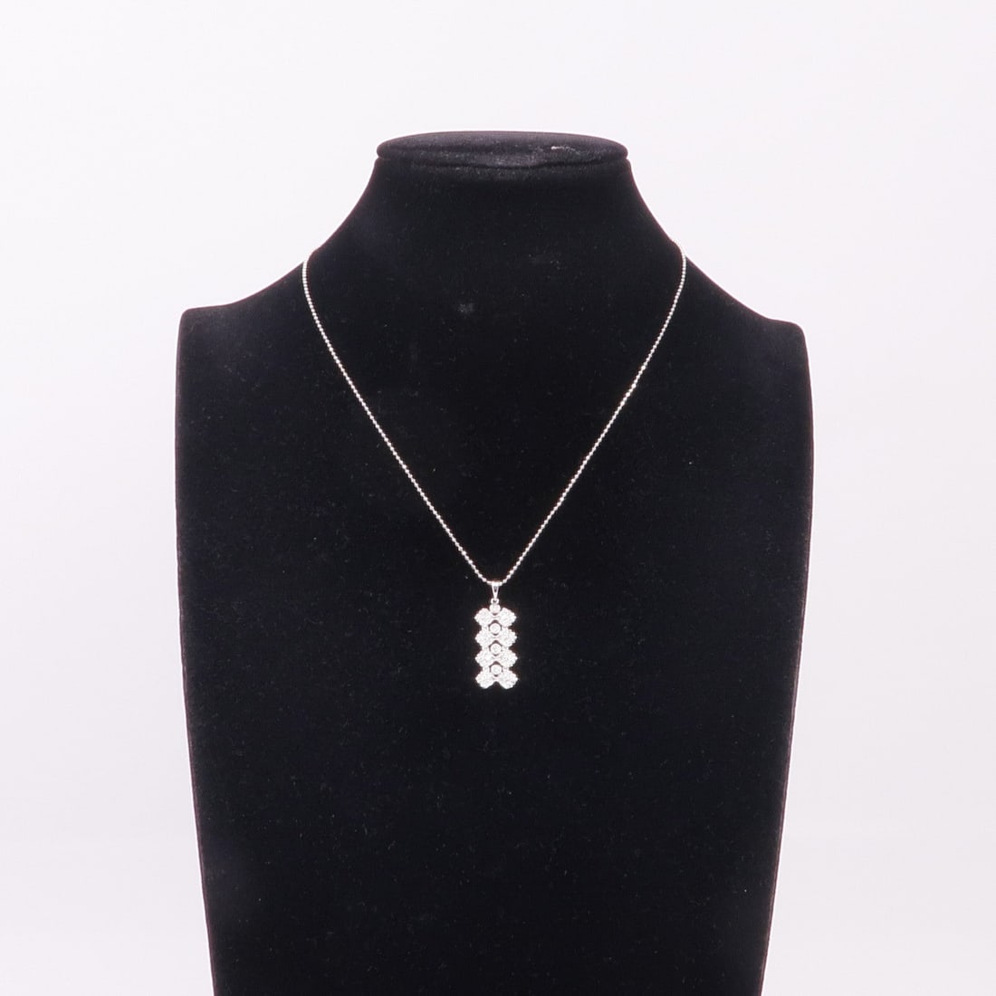 Diamond Necklace WG Silver - 7