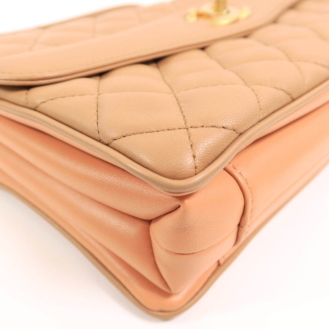Chanel Chain Shoulder Bag Beige - 12