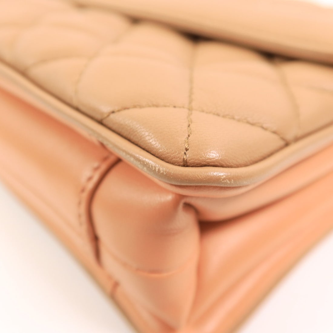 Chanel Chain Shoulder Bag Beige - 13