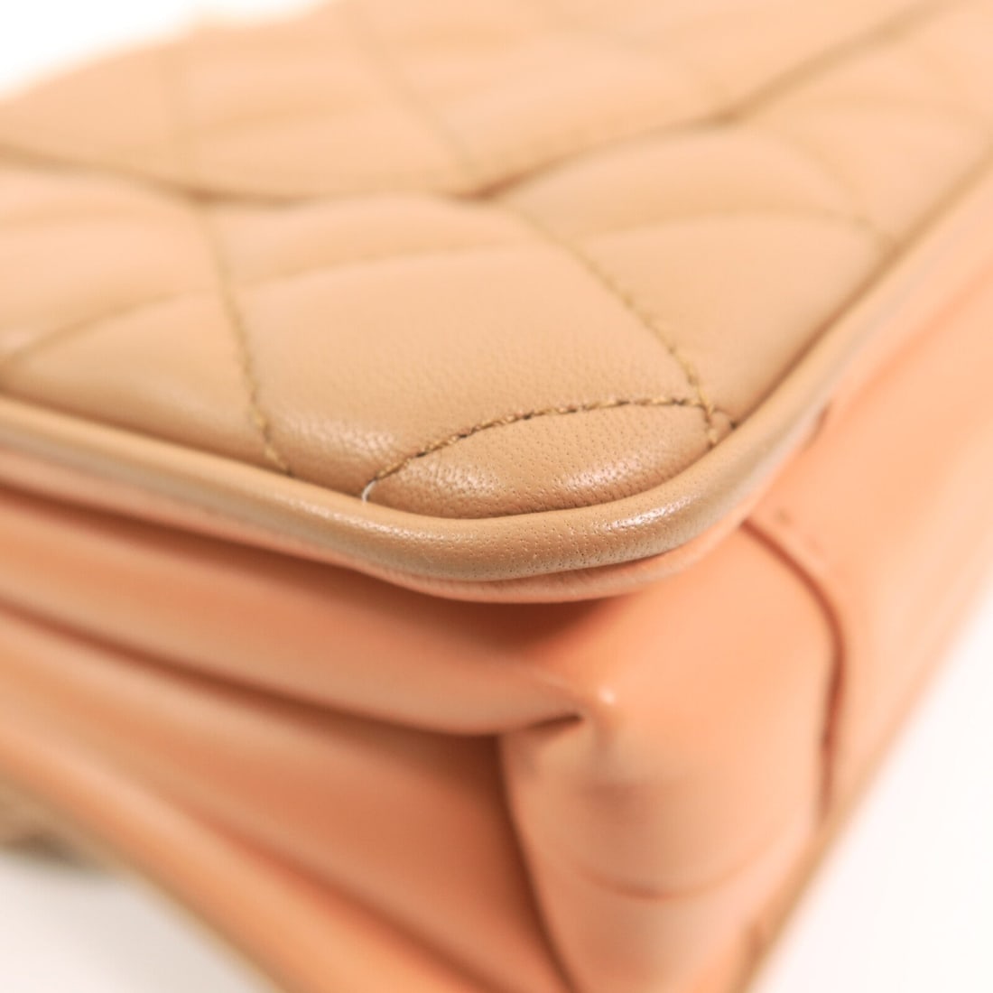 Chanel Chain Shoulder Bag Beige - 14