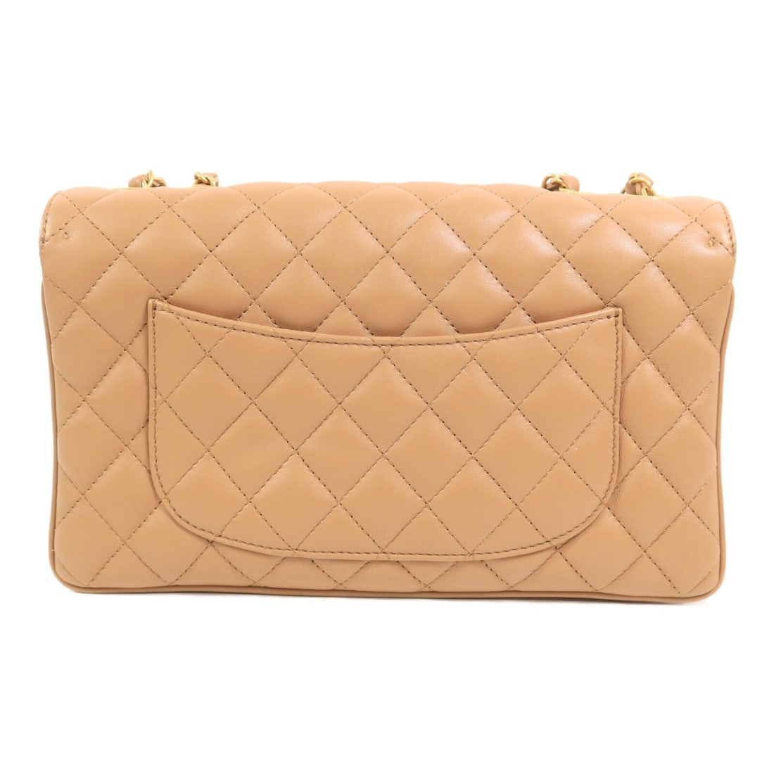 Chanel Chain Shoulder Bag Beige - 3