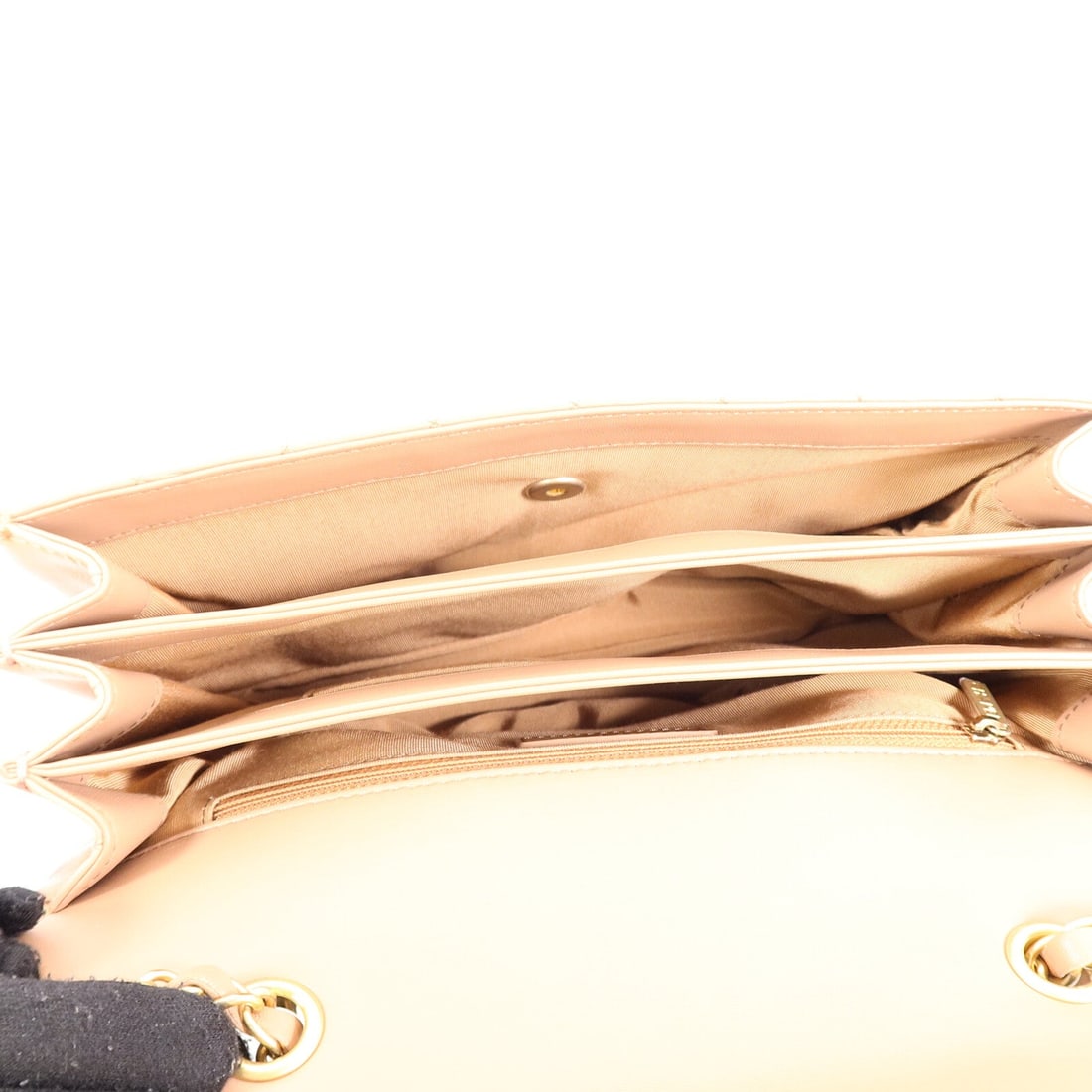Chanel Chain Shoulder Bag Beige - 5