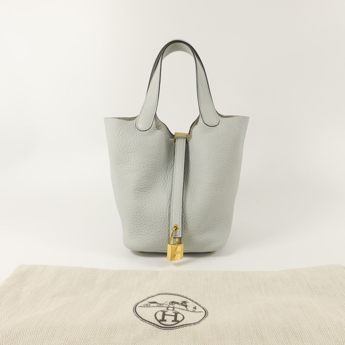 Hermes Picotin PM Bleu Glacier - 9