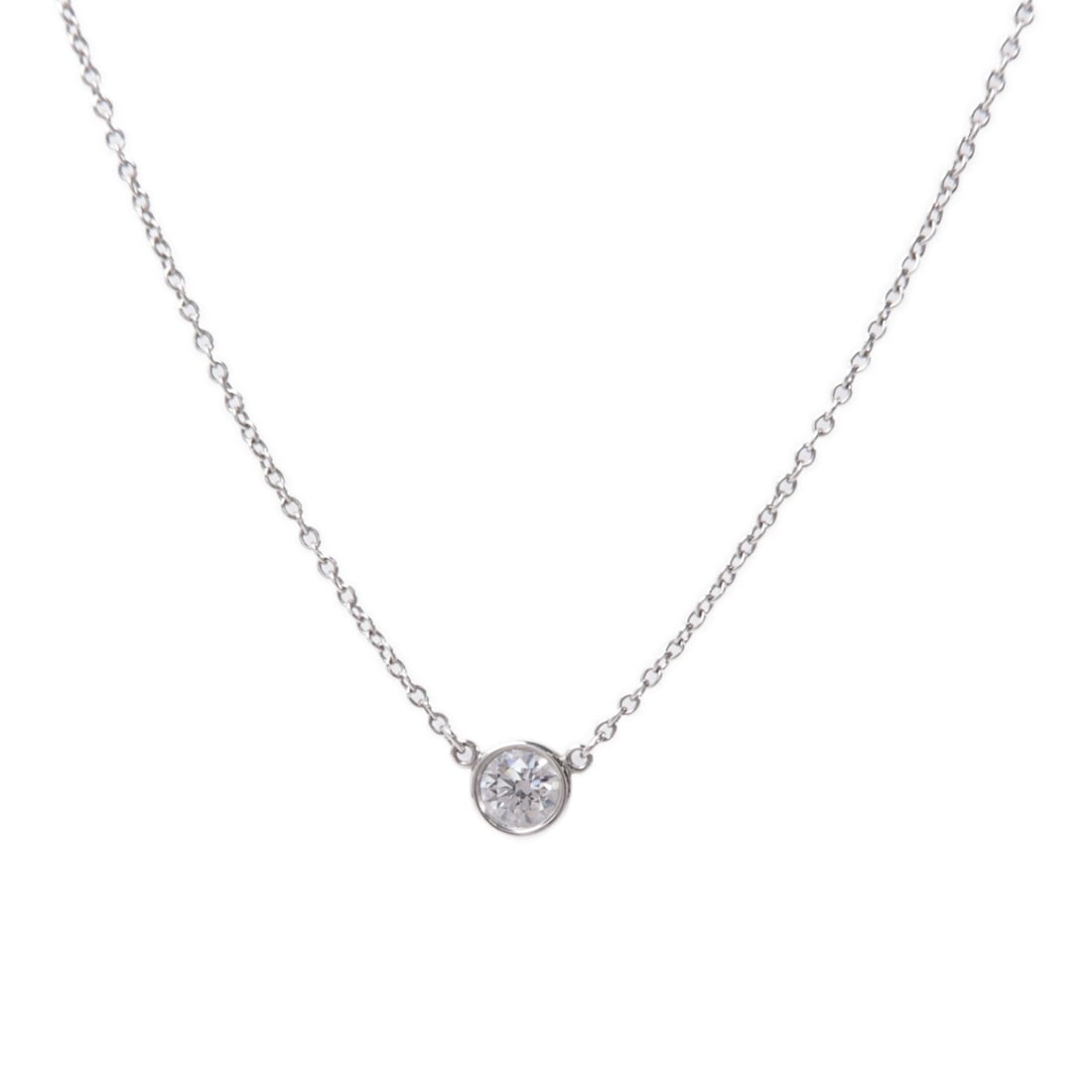 Tiffany By The Yard Diamond PT950: By The Yard diamond necklace in PT950 platinum.