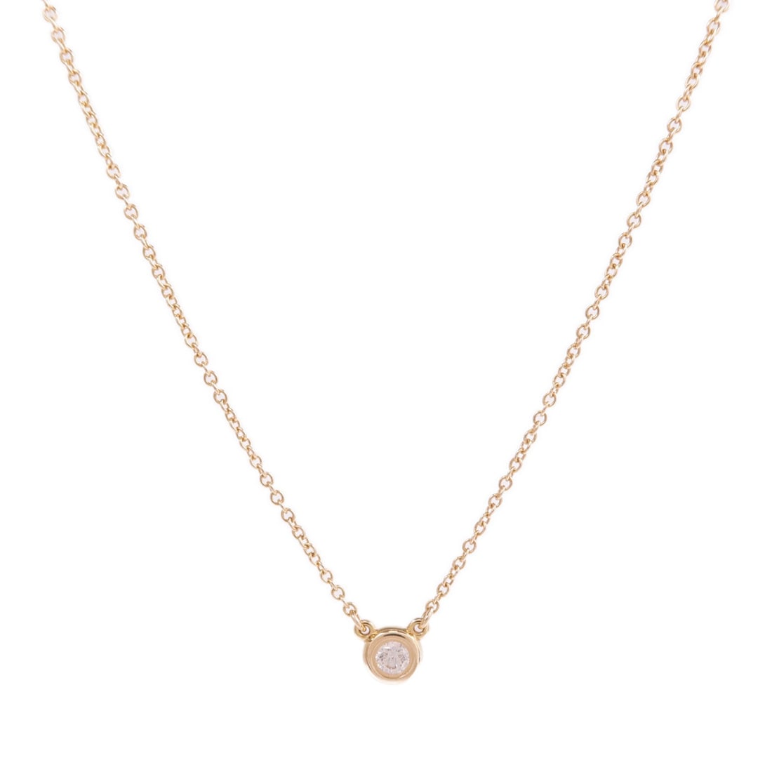 Tiffany By The Yard Diamond PG: By The Yard diamond necklace in 18K pink gold.
