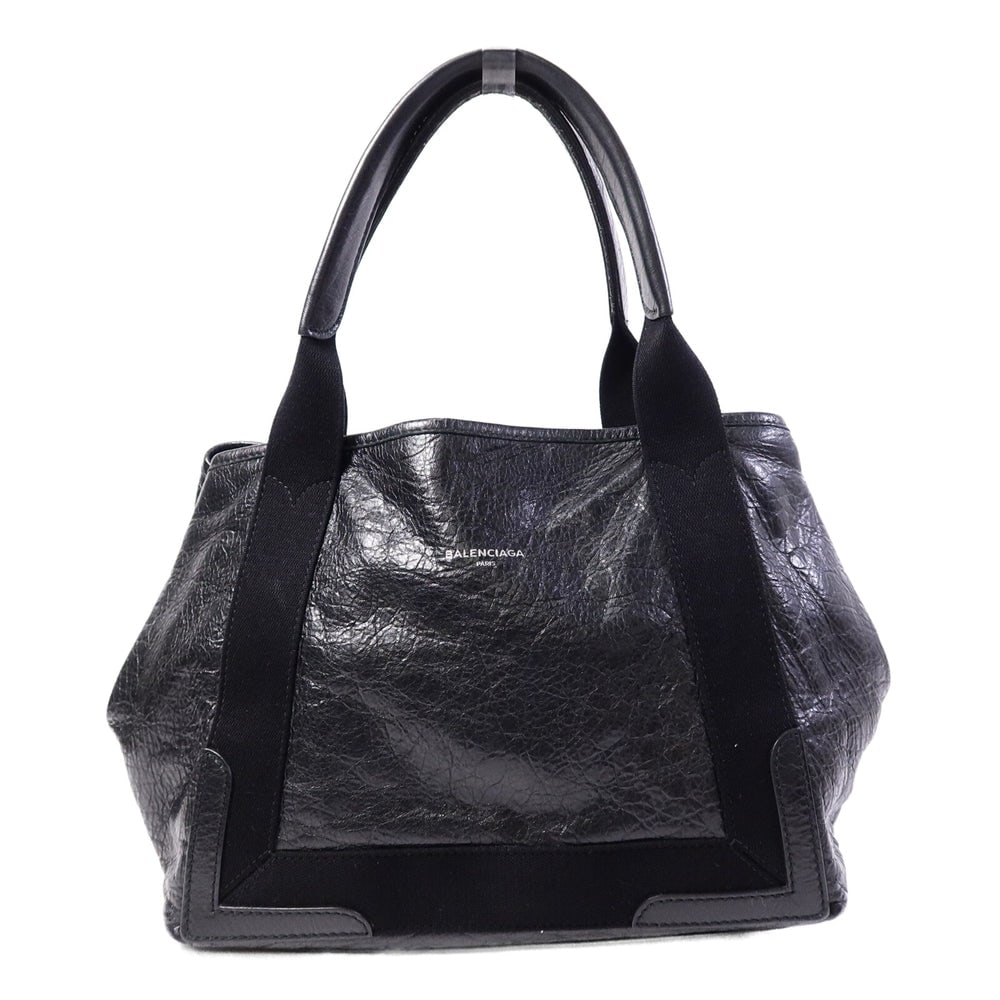 Balenciaga Cabas Tote 542017 Black: Cabas tote 542017 in black lambskin. Includes storage bags. Size 30 x 23 x 15 cm.