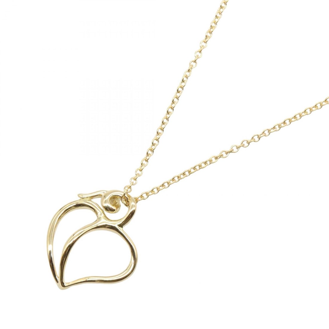 Tiffany Apple Leaf Necklace: Apple Leaf necklace in K18 yellow gold.