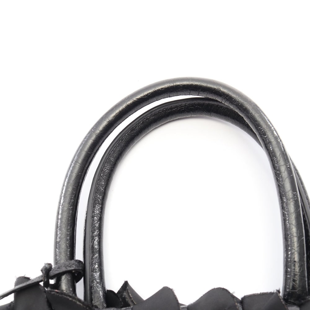 Prada Frill Handbag Black - 6