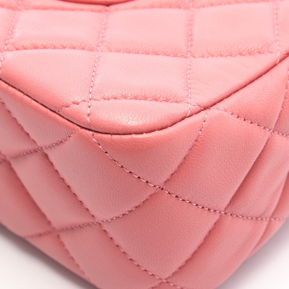 Chanel Single Flap Bag Pink - 9