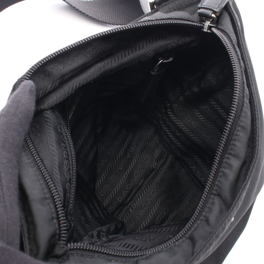 Prada Nylon Leather Shoulder Black - 3