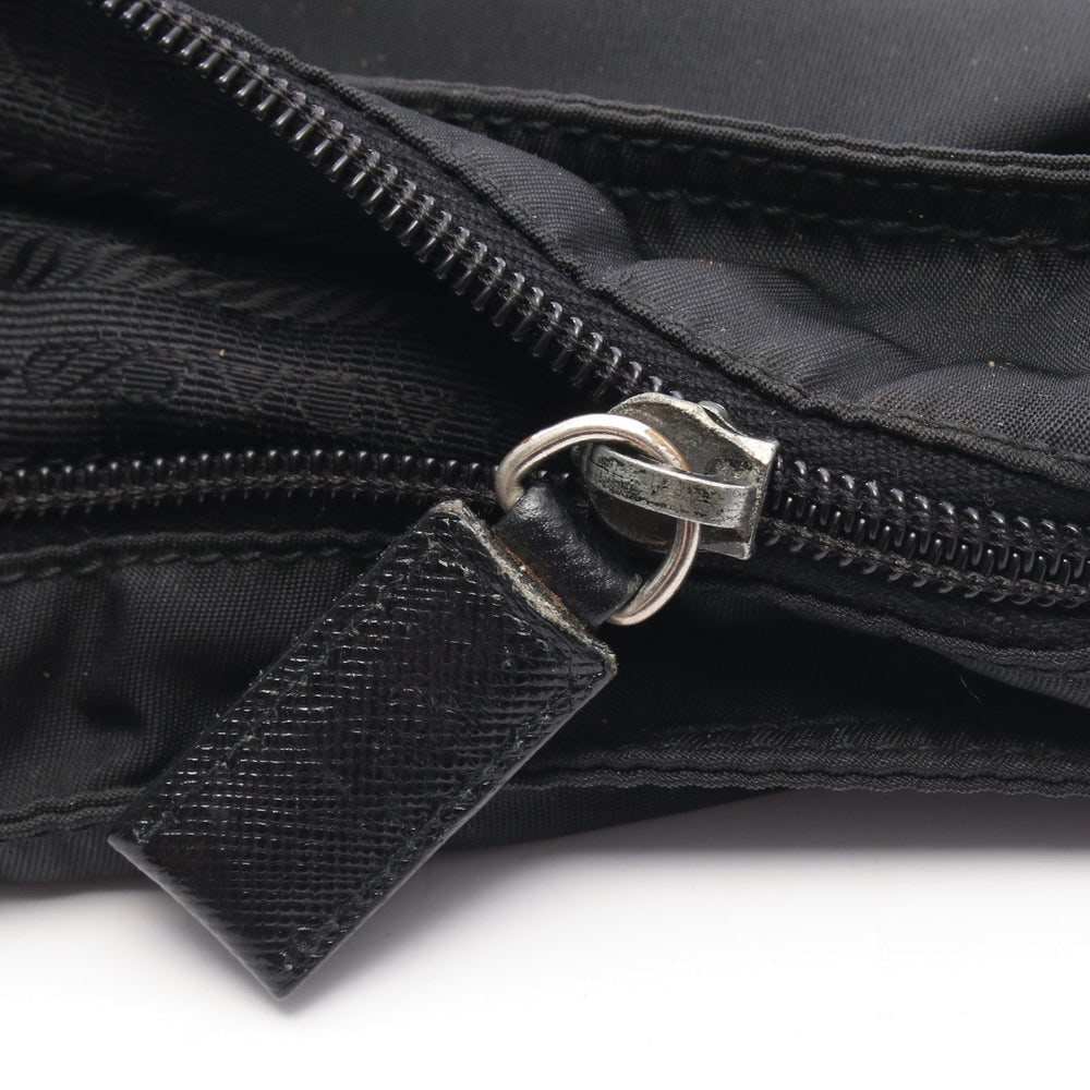 Prada Nylon Leather Shoulder Black - 5