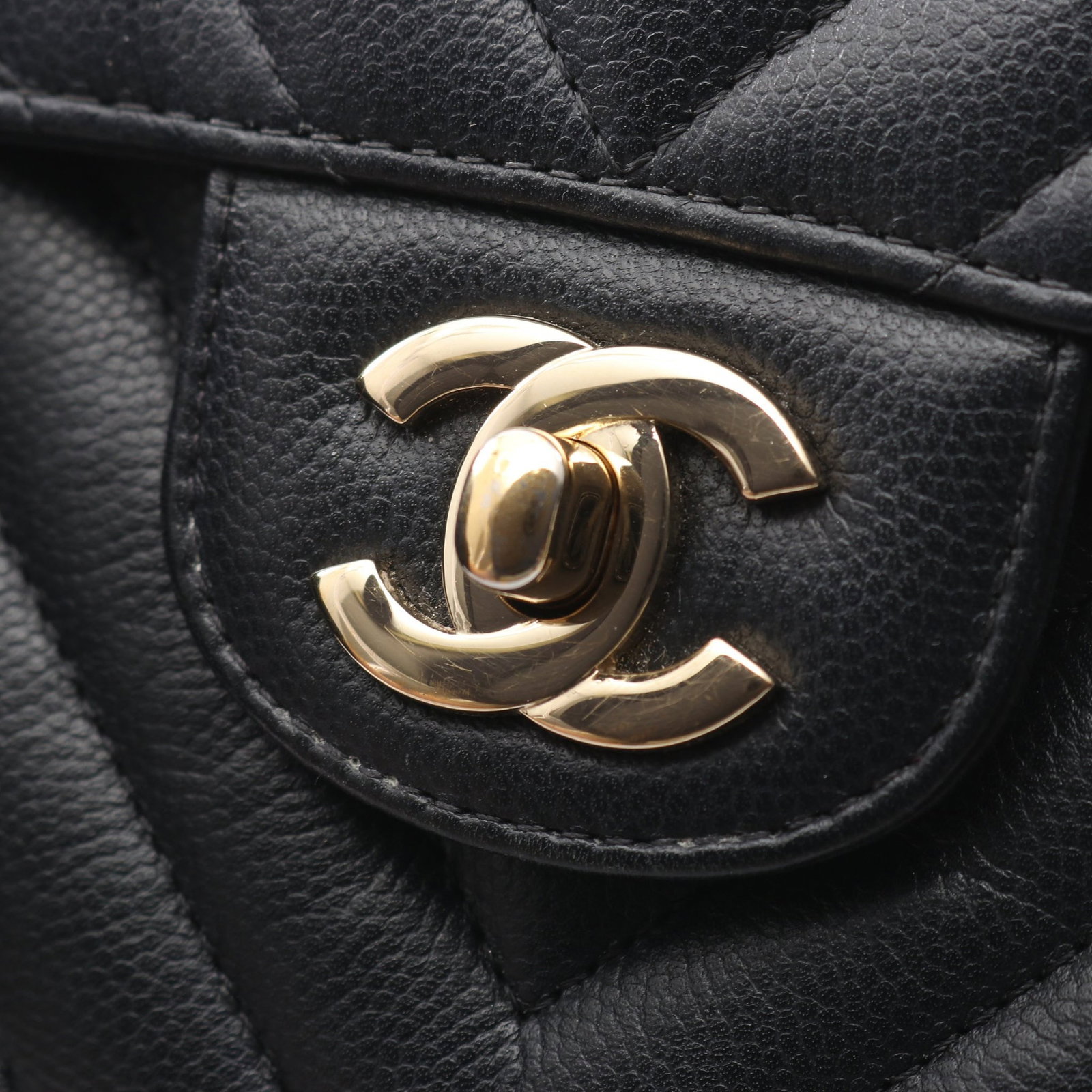 Chanel Chevron Double Flap Black - 15