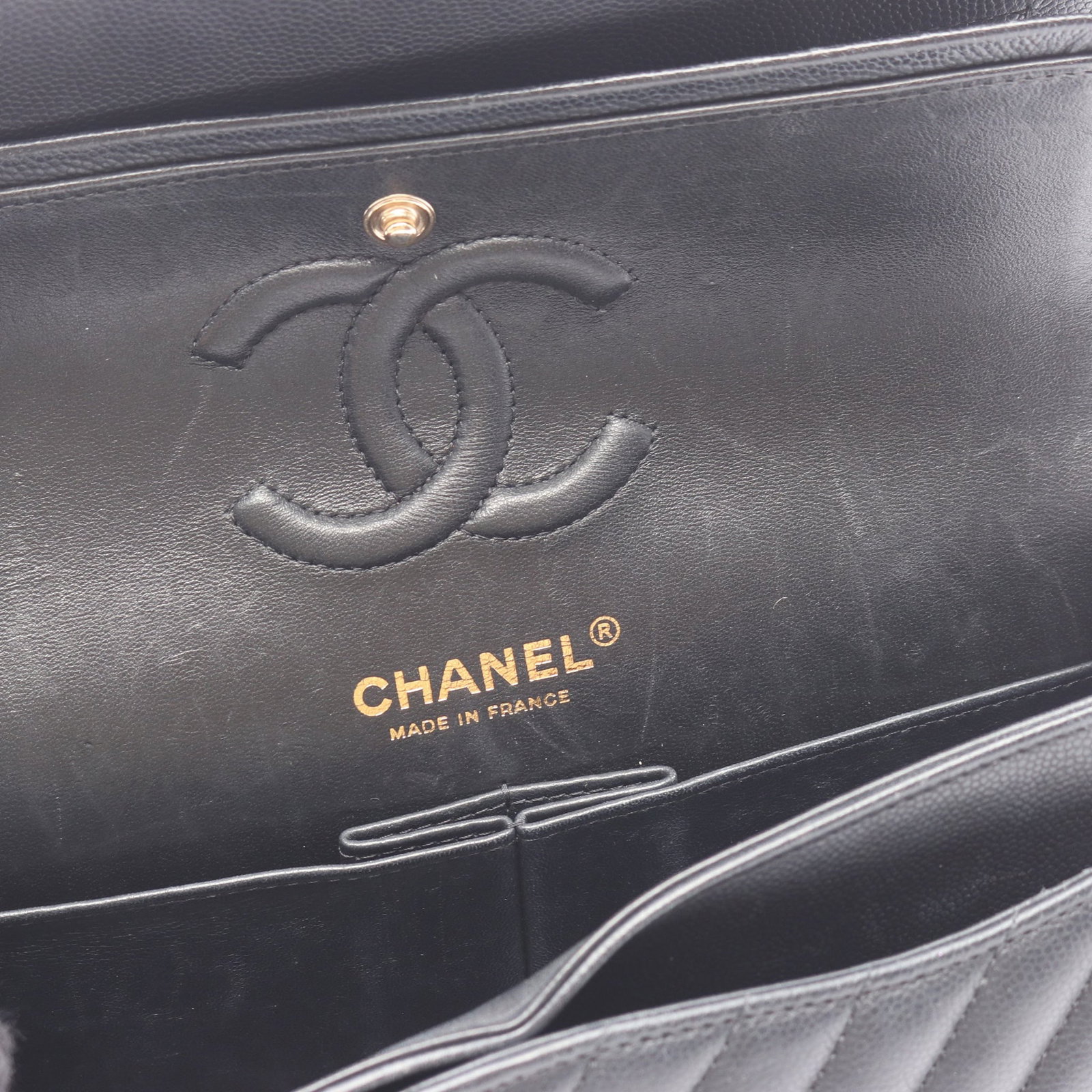 Chanel Chevron Double Flap Black - 6