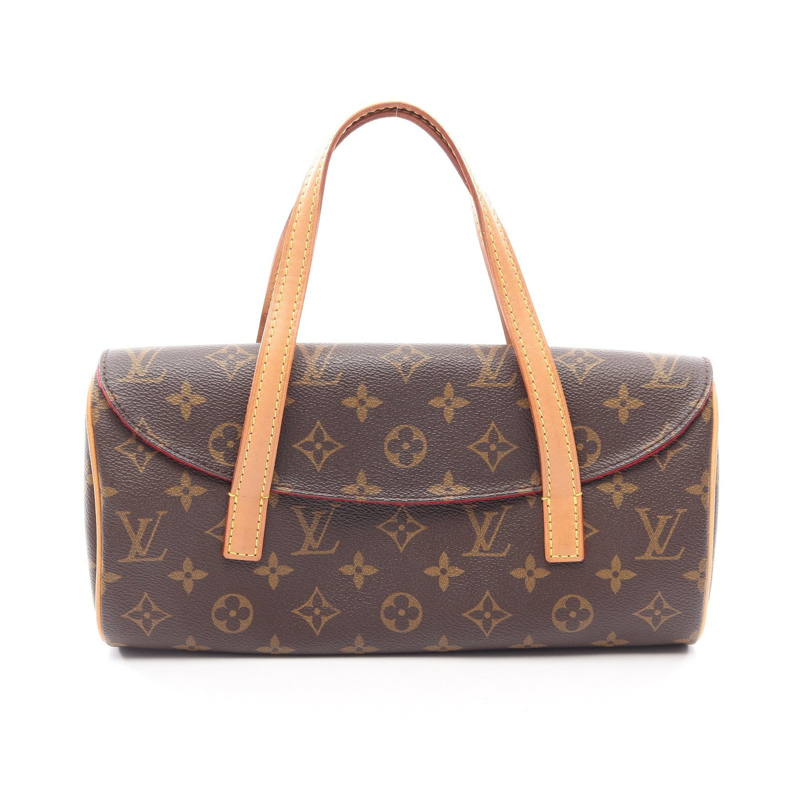 Louis Vuitton Sonatine Monogram: Sonatine handbag in brown Monogram canvas. Size 28 x 14 x 6 cm.