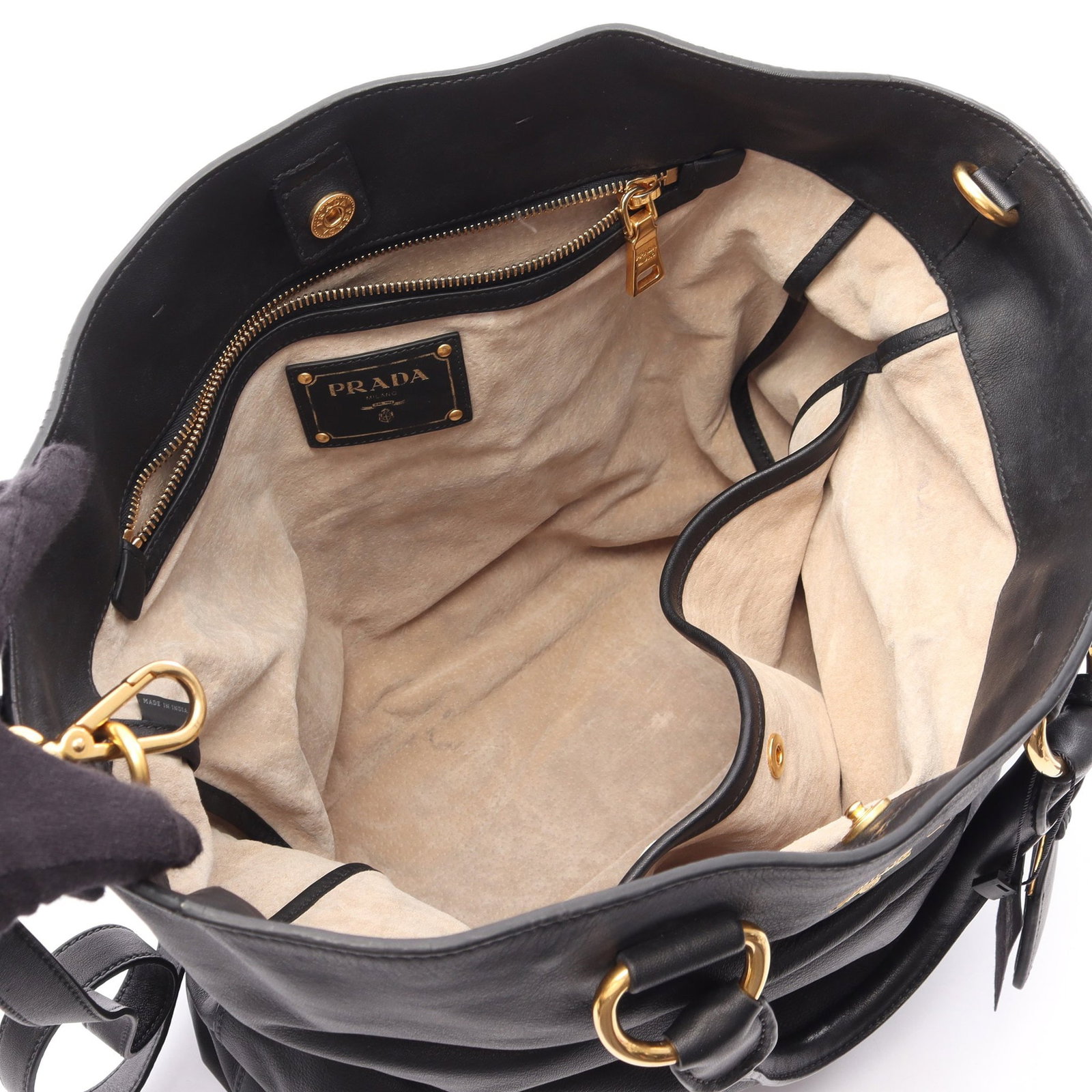Prada Soft Calf 2 Way Black - 3