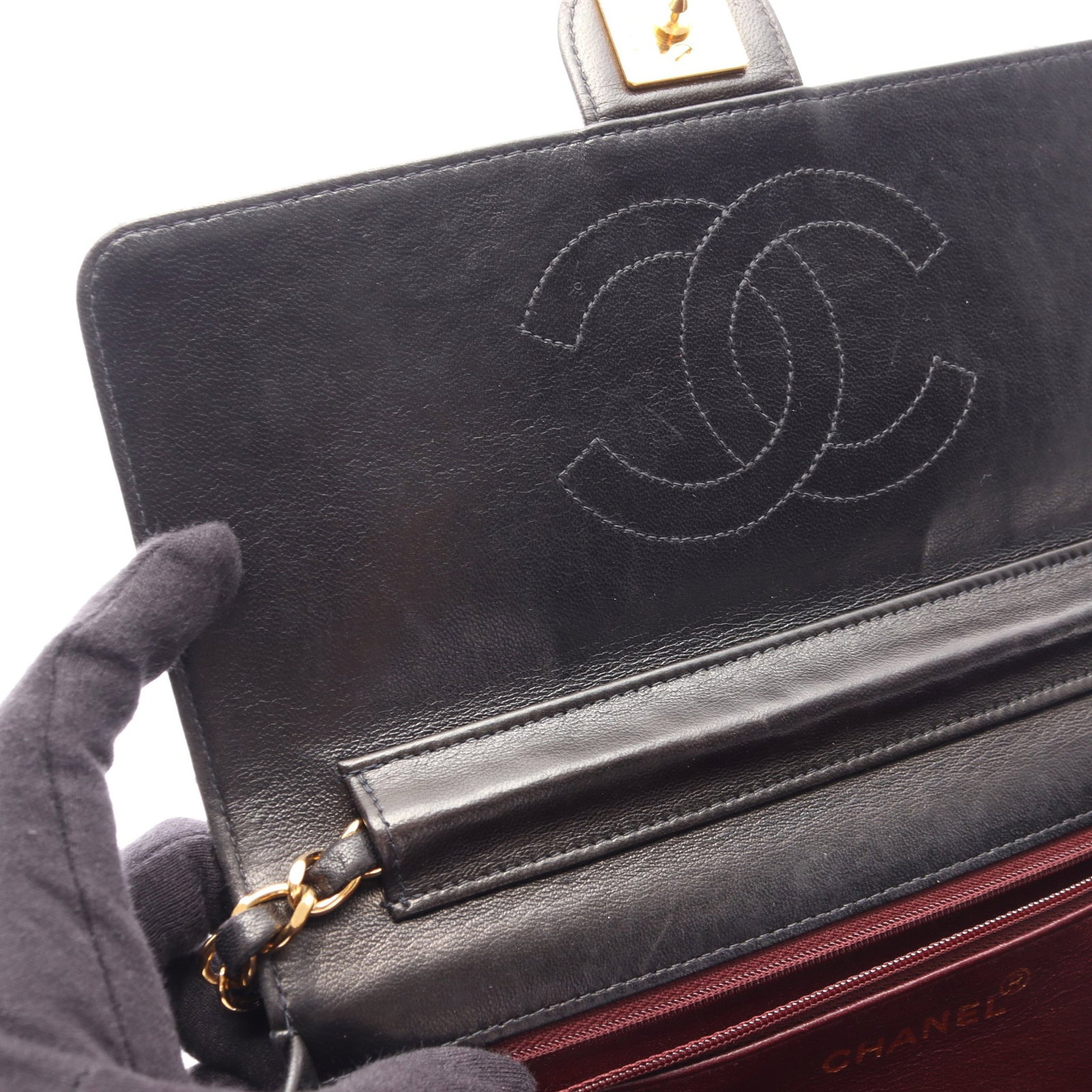 Chanel Single Flap Chain Bag - 7