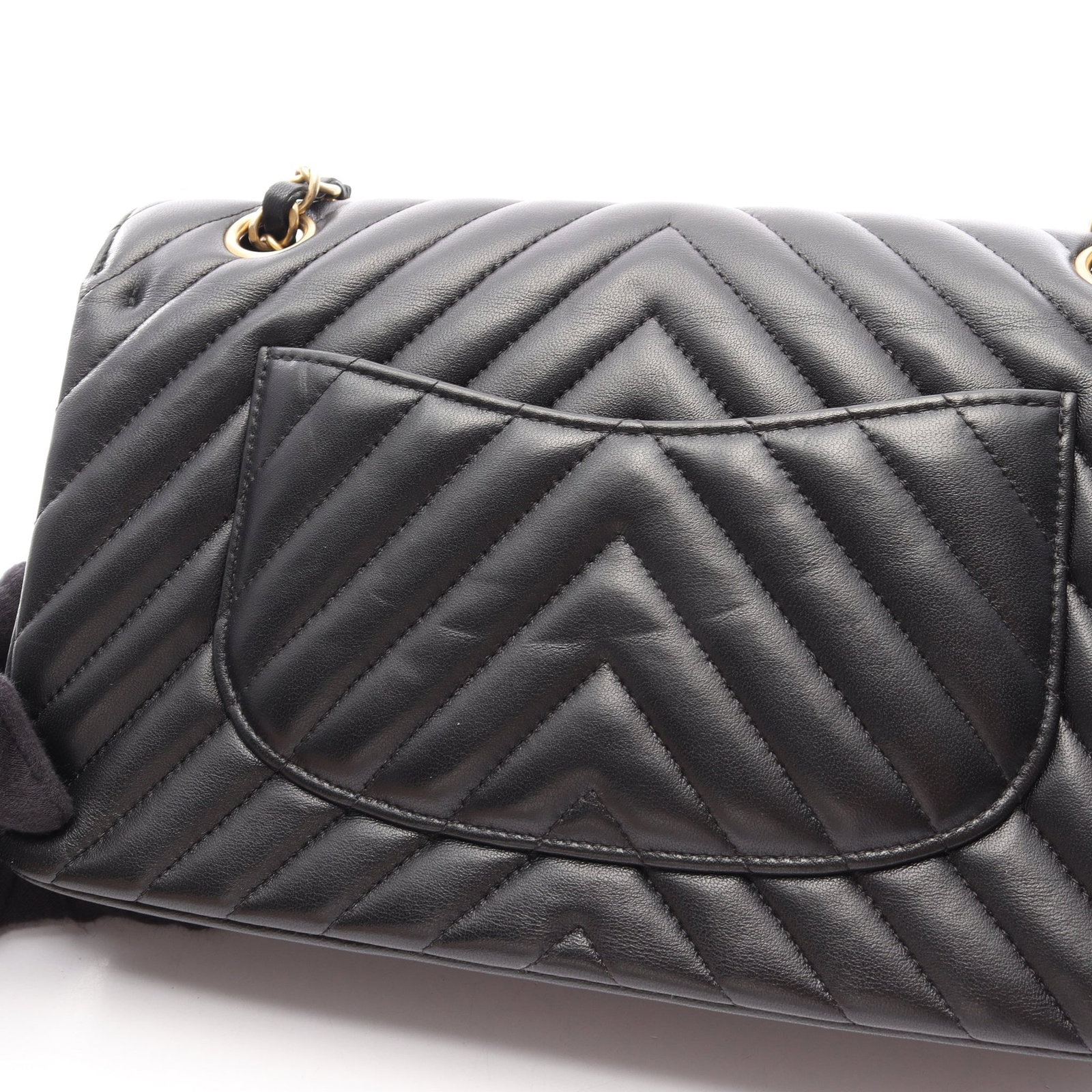 Chanel Chevron Double Flap Black - 9