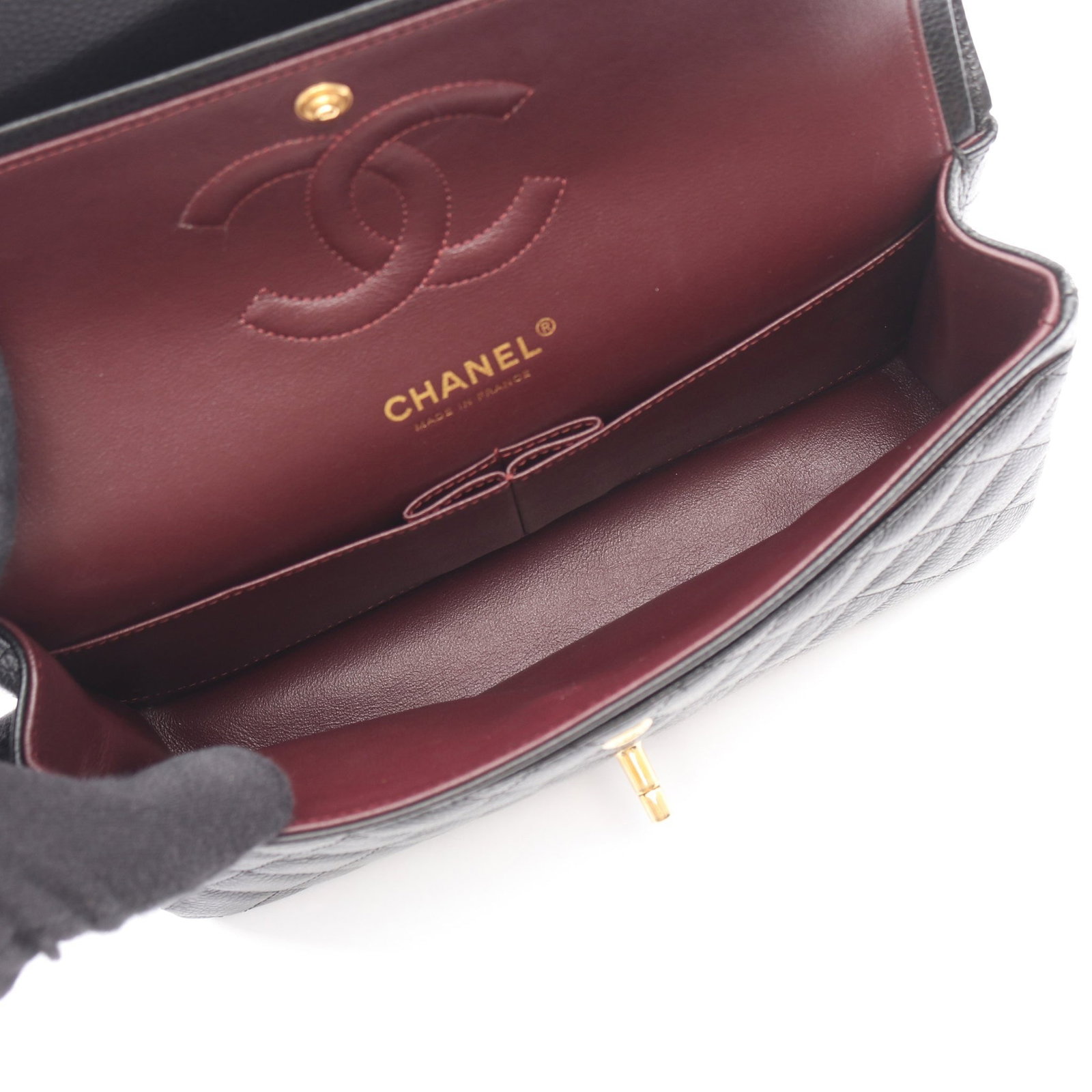 Chanel Double Flap Black Caviar - 3