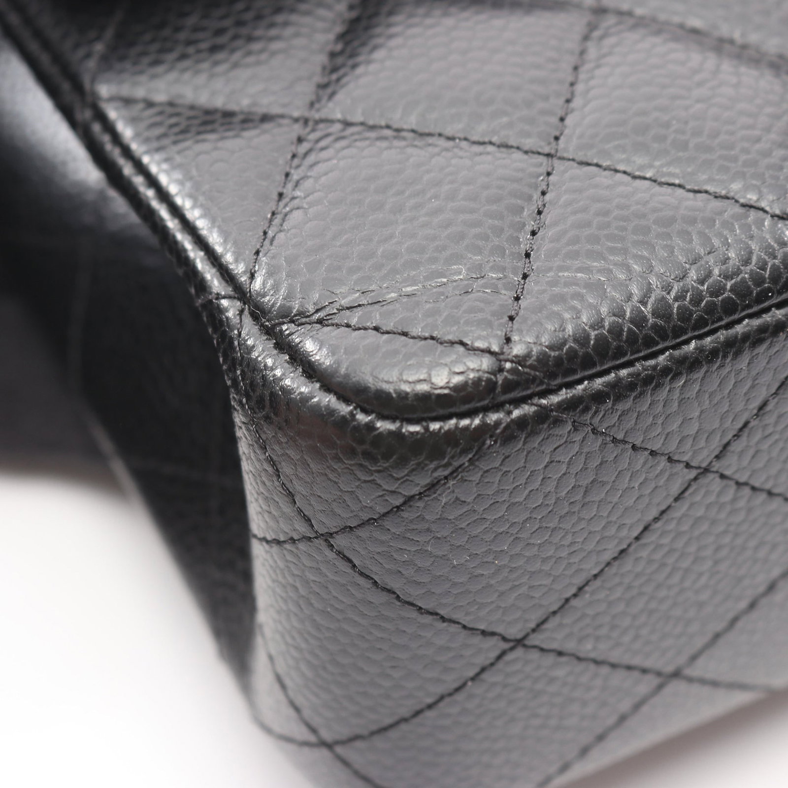 Chanel Double Flap Black Caviar - 7