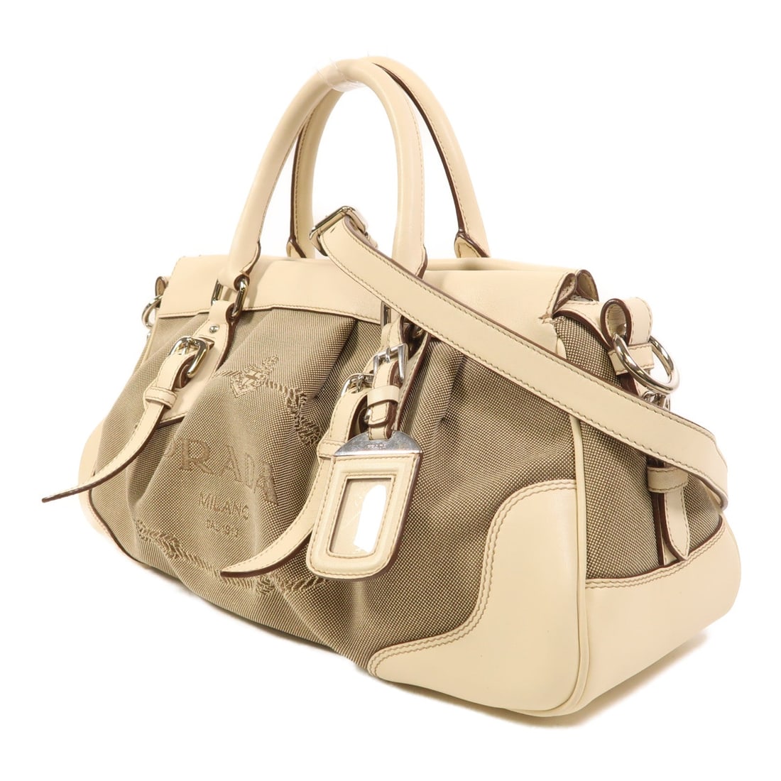 Prada 2 Way Shoulder Beige - 3