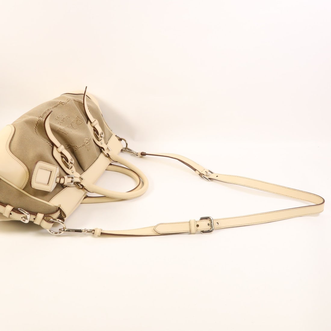Prada 2 Way Shoulder Beige - 9