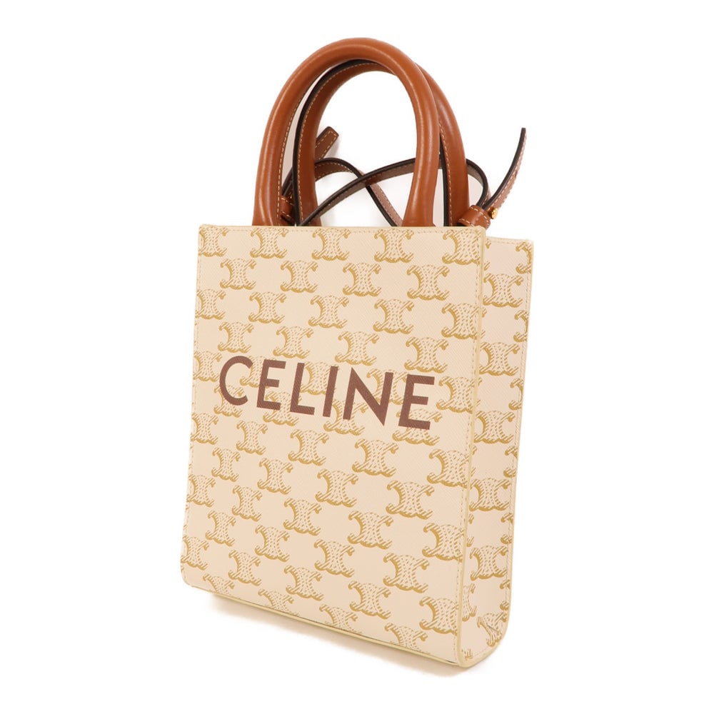 Celine Mini Vertical Cabas White - 3