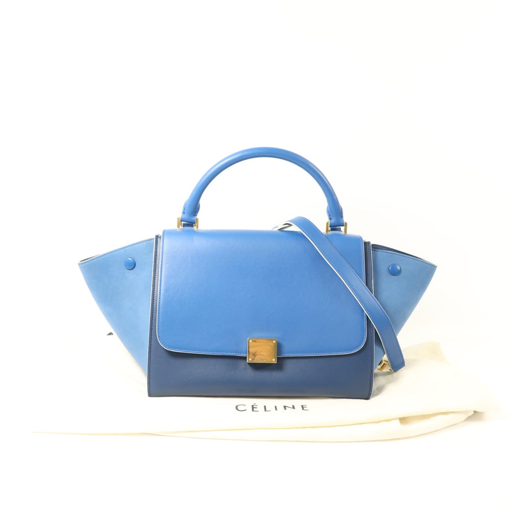 Celine Trapeze Small Blue - 10