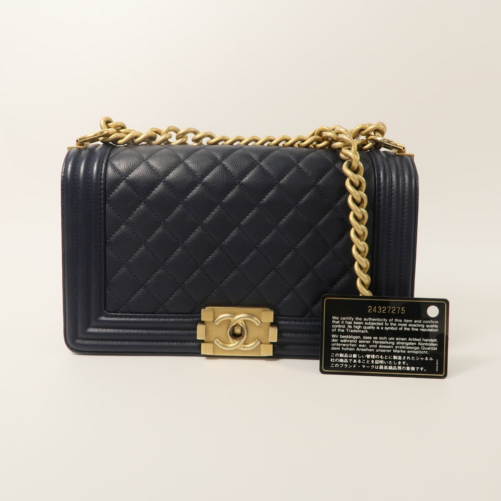 Chanel Boy 25 Navy - 11