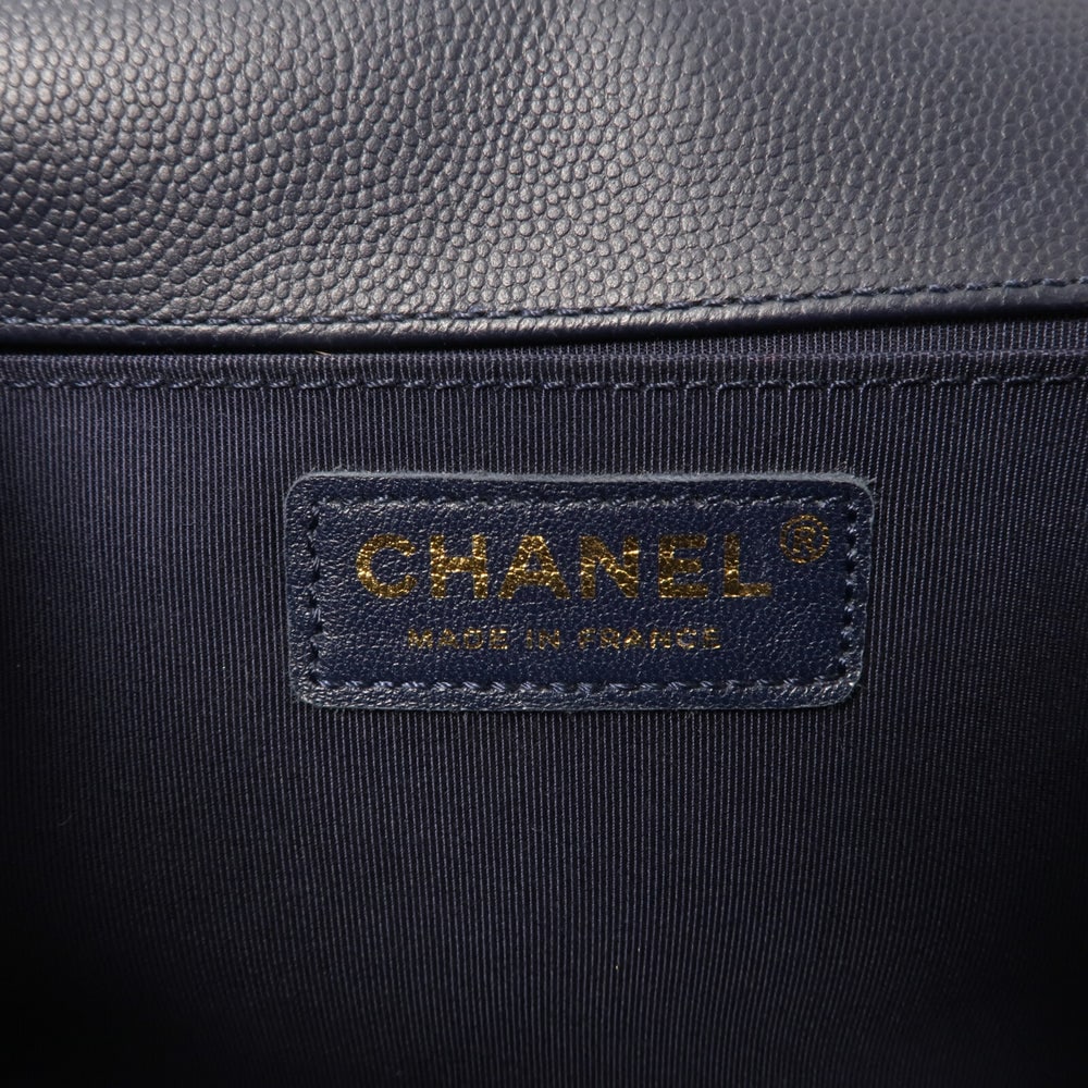 Chanel Boy 25 Navy - 6